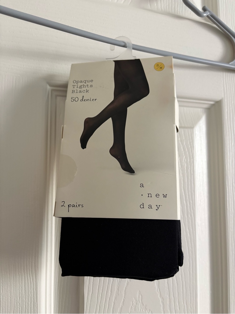 a new day Black Opaque Tights - 50 Denier (2 Pack)